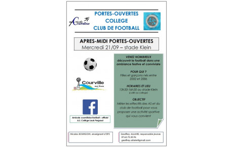 Découverte du foot avec le collège